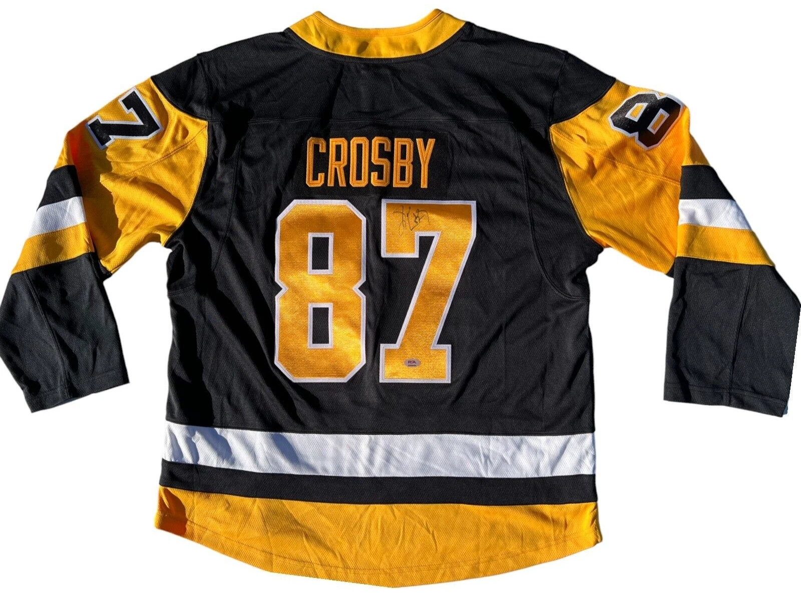 SIDNEY CROSBY SIGNED PITTSBURGH PENGUINS FANATICS HOCKEY JERSEY PSA/DNA