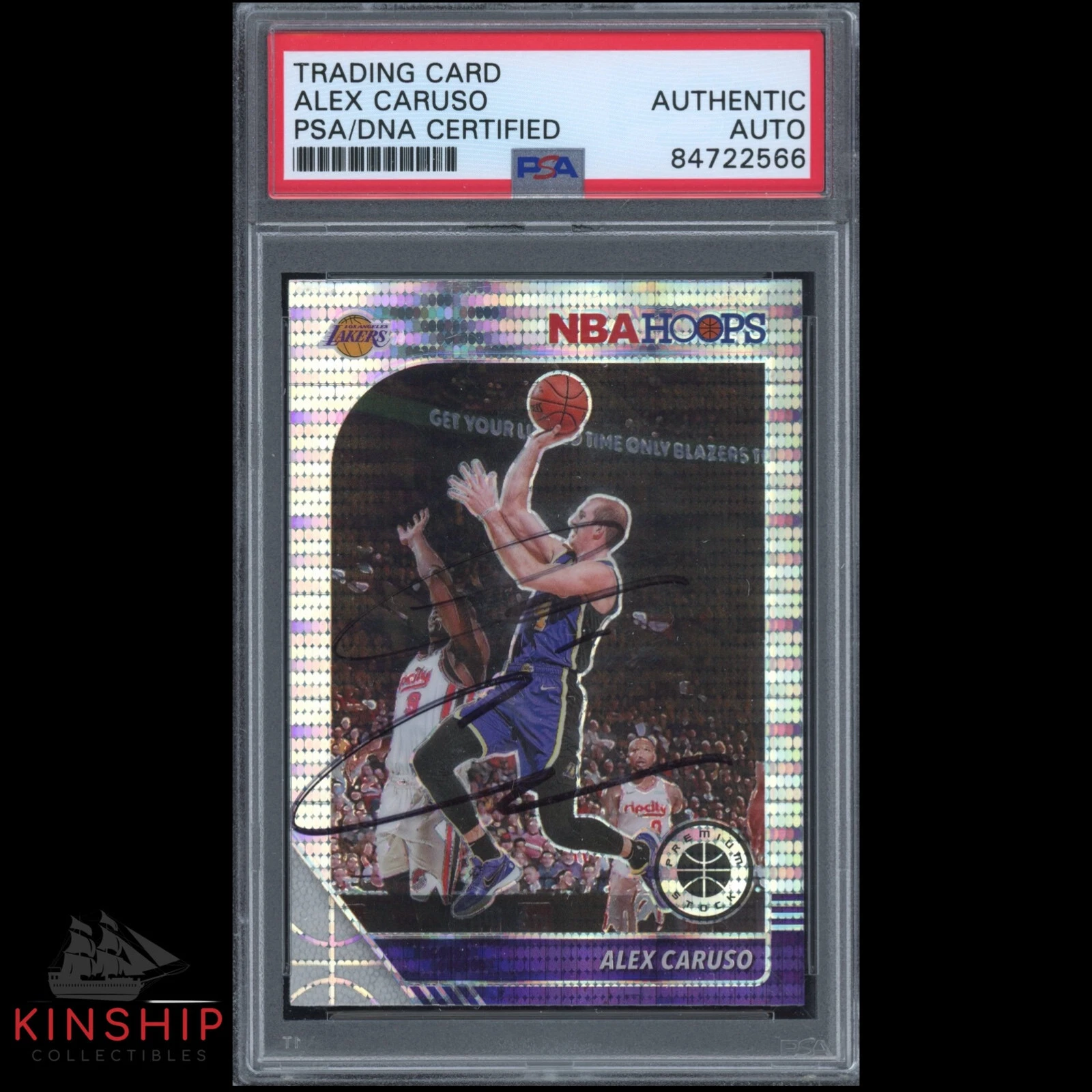 Alex Caruso signed 2019-20 Panini Trading Card PSA DNA Slabbed Auto C2296