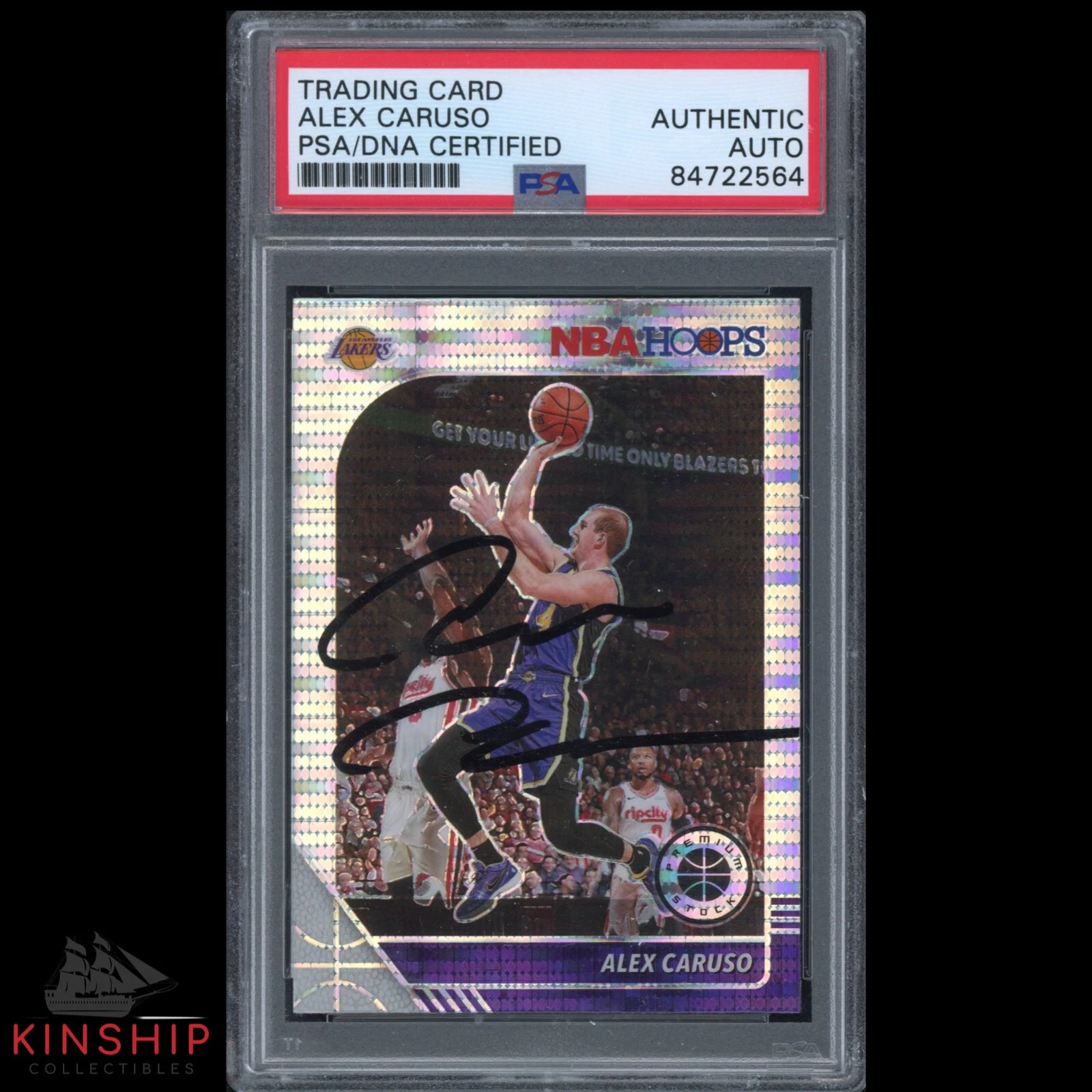 Alex Caruso signed 2019-20 Panini Trading Card PSA DNA Slabbed Auto C2221