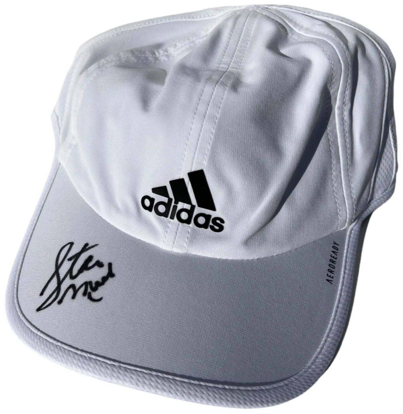 STAN SMITH SIGNED AUTOGRAPHED ADIDAS TENNIS HAT WIMBLEDON US OPEN FRENCH HOF JSA