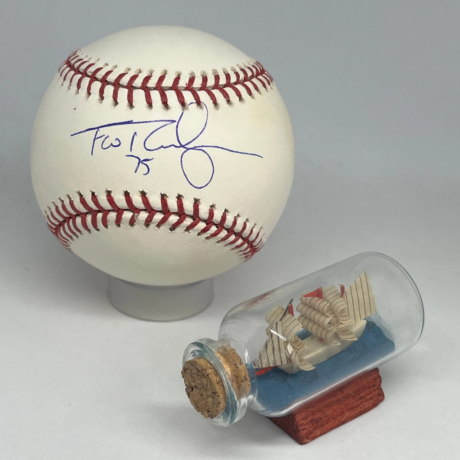 Francisco Rodriguez signed Rawlings OML Baseball MLB HOLO Mets Angels HOF A2980