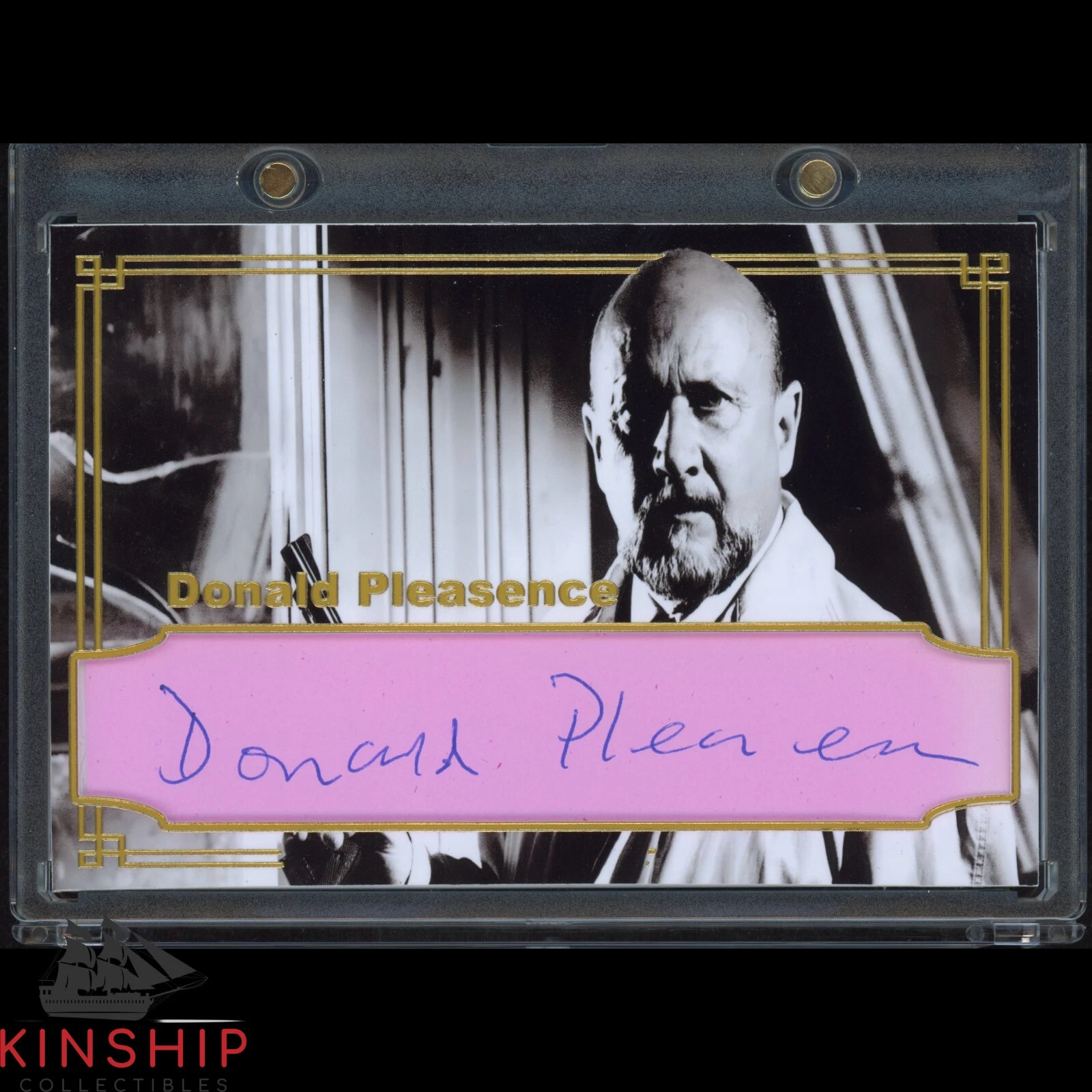 Donald Pleasence signed Cut Custom Card JSA LOA Rare Actor Auto Z1480