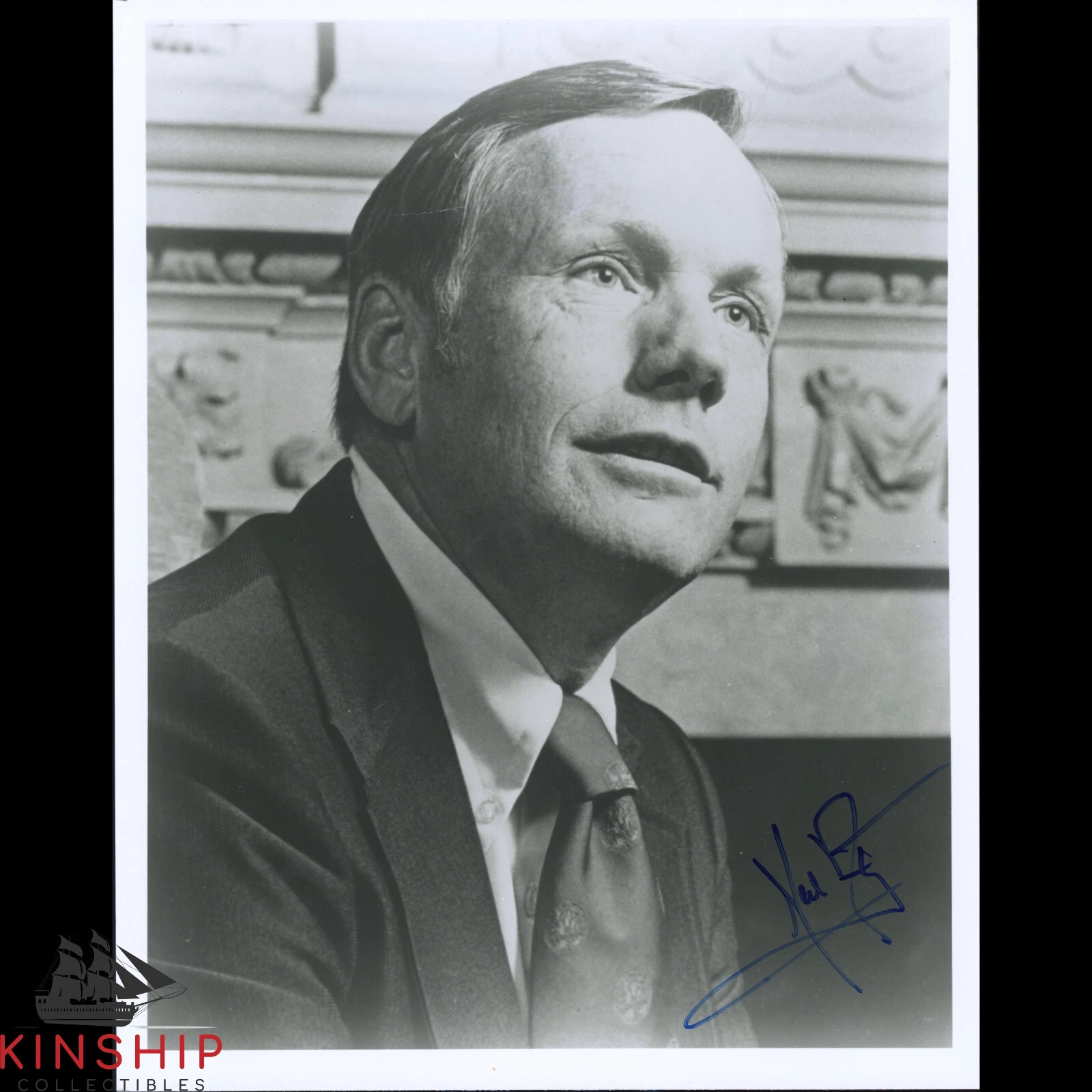 Neil Armstrong signed 8x10 Photo JSA LOA Rare Moonwalker Apollo 11 Auto B1477