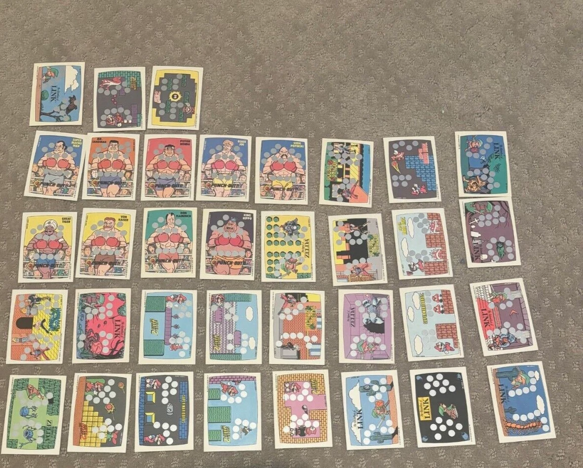 Vintage 1989 Topps Nintendo Card Lot 39 Great Condition Zelda Mario