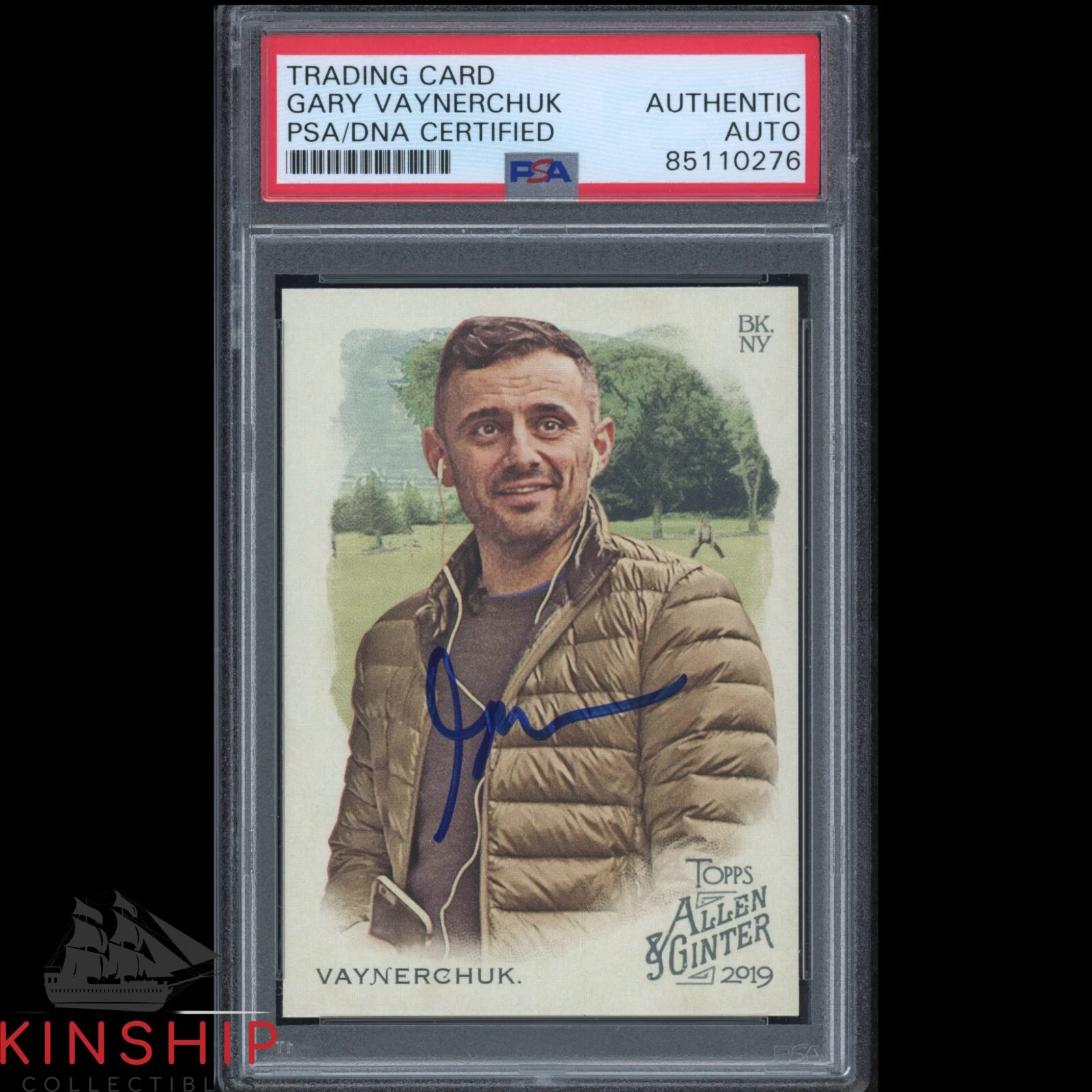 Gary Vaynerchuk signed 2019 Topps Allen & Ginter Card PSA DNA Auto Gary V C2340