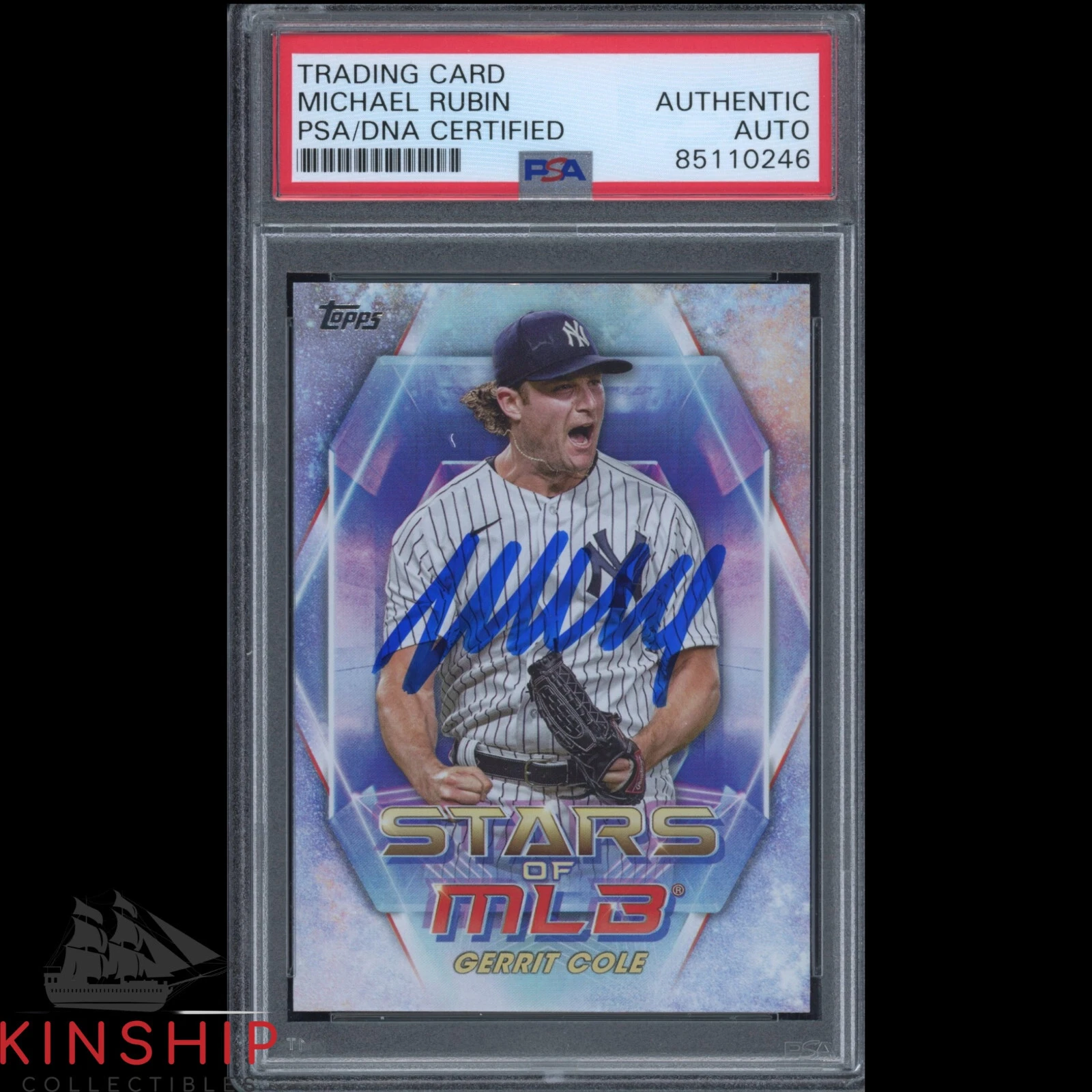 Michael Rubin signed Topps Trading Card PSA DNA Slabbed Fanatics CEO Auto C2312