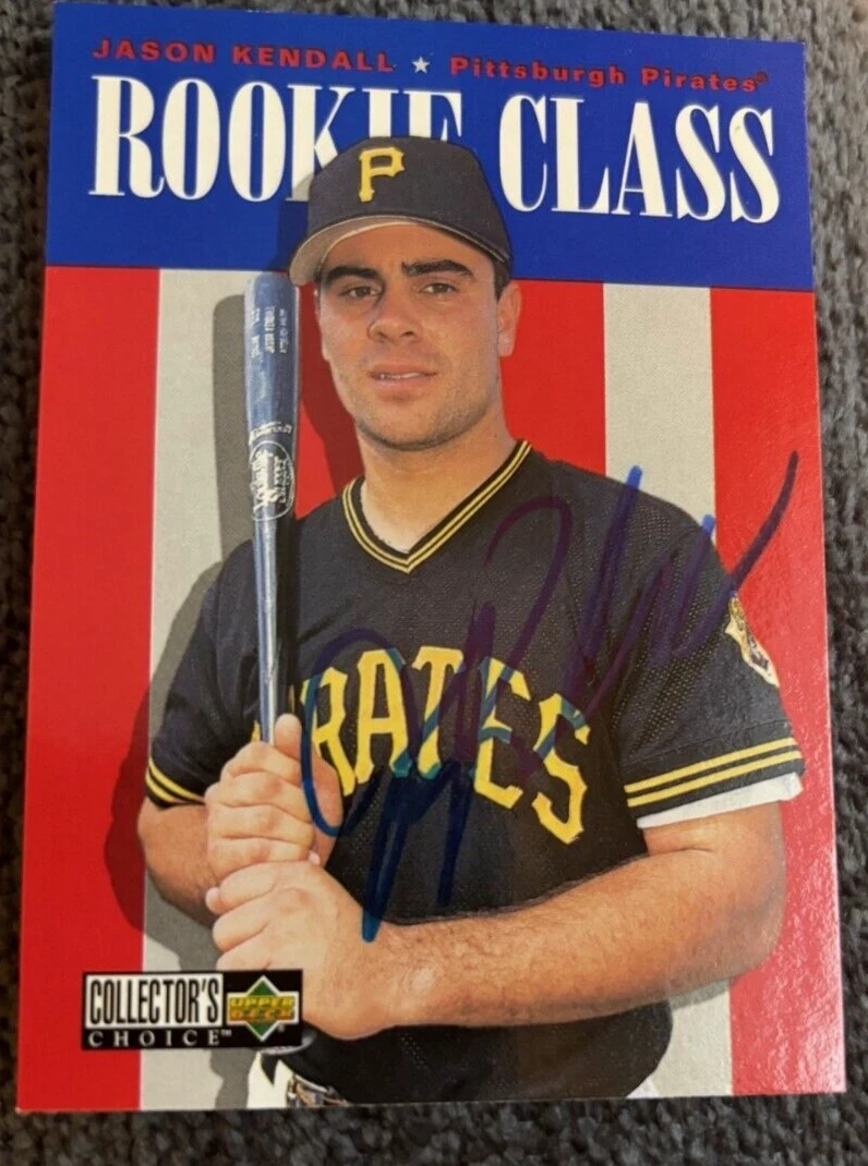 1996 Collector's Choice Jason Kendall signed autographed card #445 Pirates