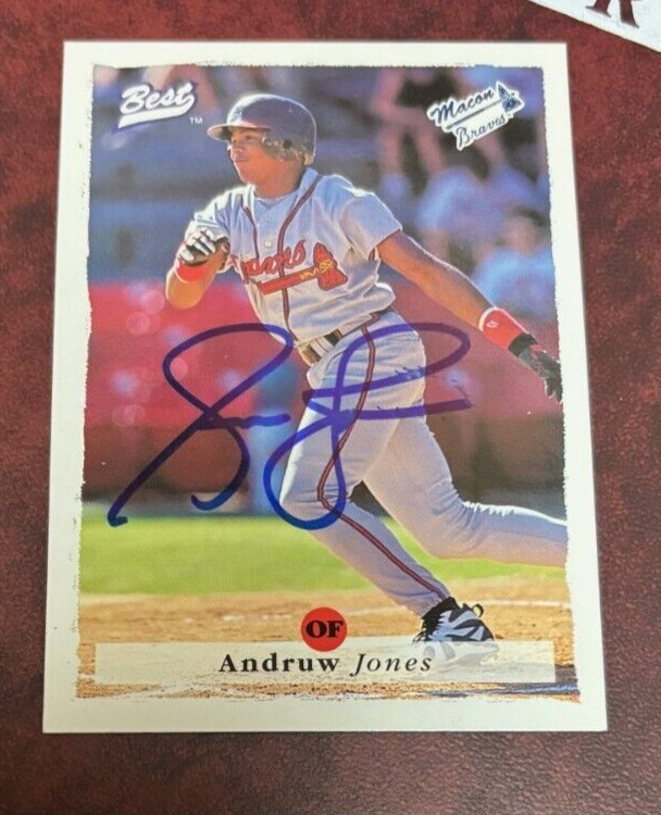 1995 Best #50 Andruw Jones signed autographed Rookie Card RC Atlanta Braves