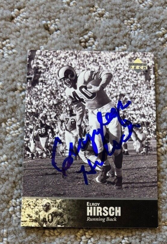 Elroy Hirsch signed autographed Upper Deck Legends Card 