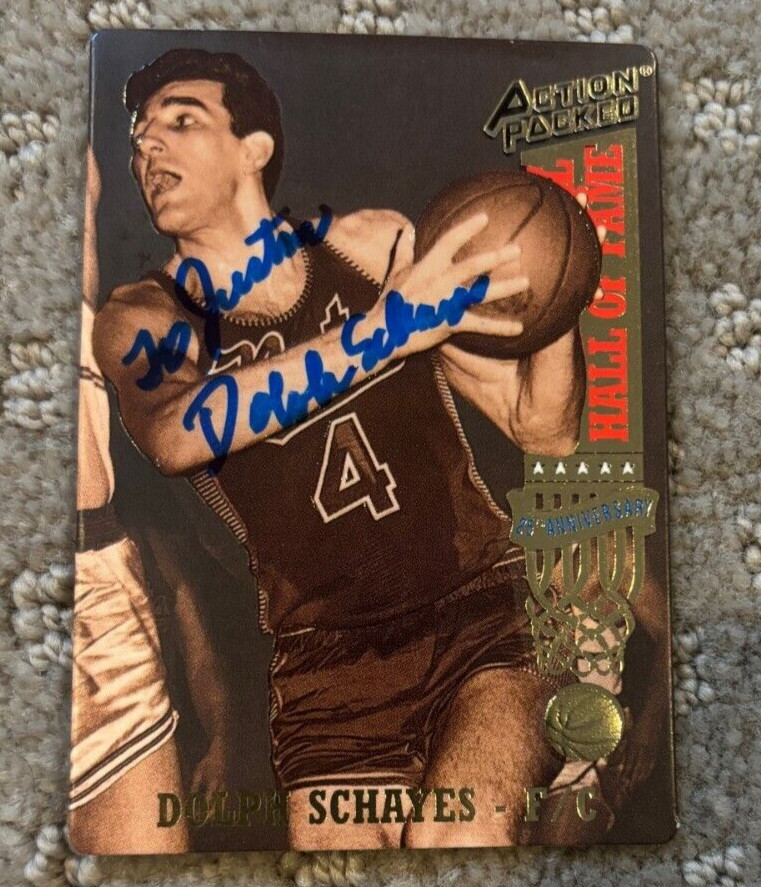Dolph Schayes signed autographed 1993 Action Packed Hall of Fame Card #32