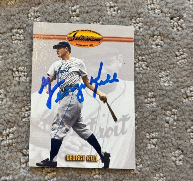 George Kell signed autographed 1993 The Ted Williams Baseball Card #39 Tigers