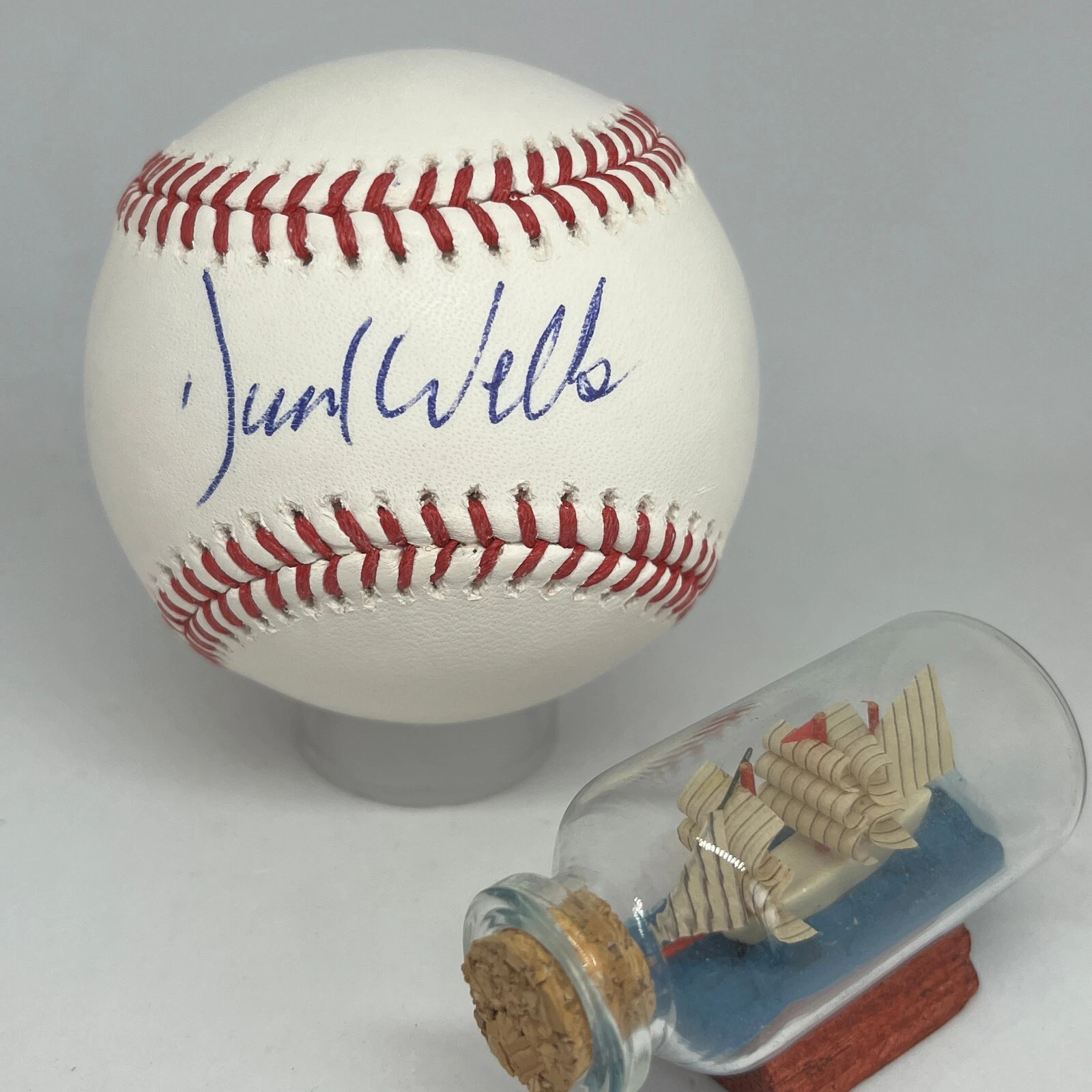 David Wells signed Rawlings OML Baseball PSA DNA COA Yankees Auto A3049