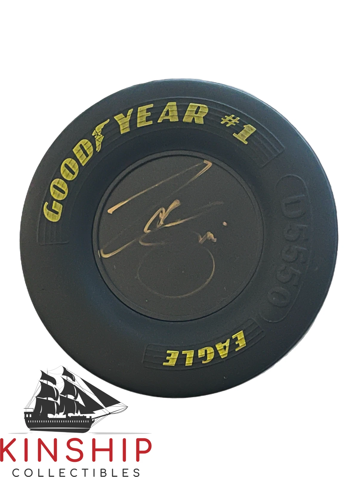 Zane Smith signed Goodyear Mini Tire JSA COA Nascar Auto Rare T32