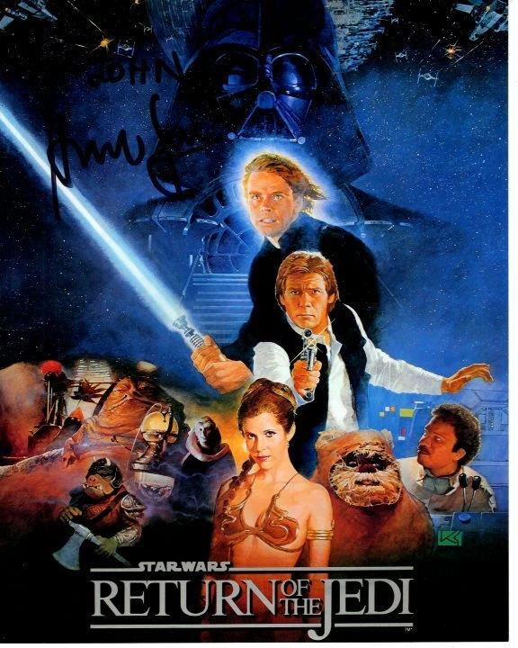 HARRISON FORD Signed 8x10 STARS WARS RETURN OF THE JEDI Photograph - To John