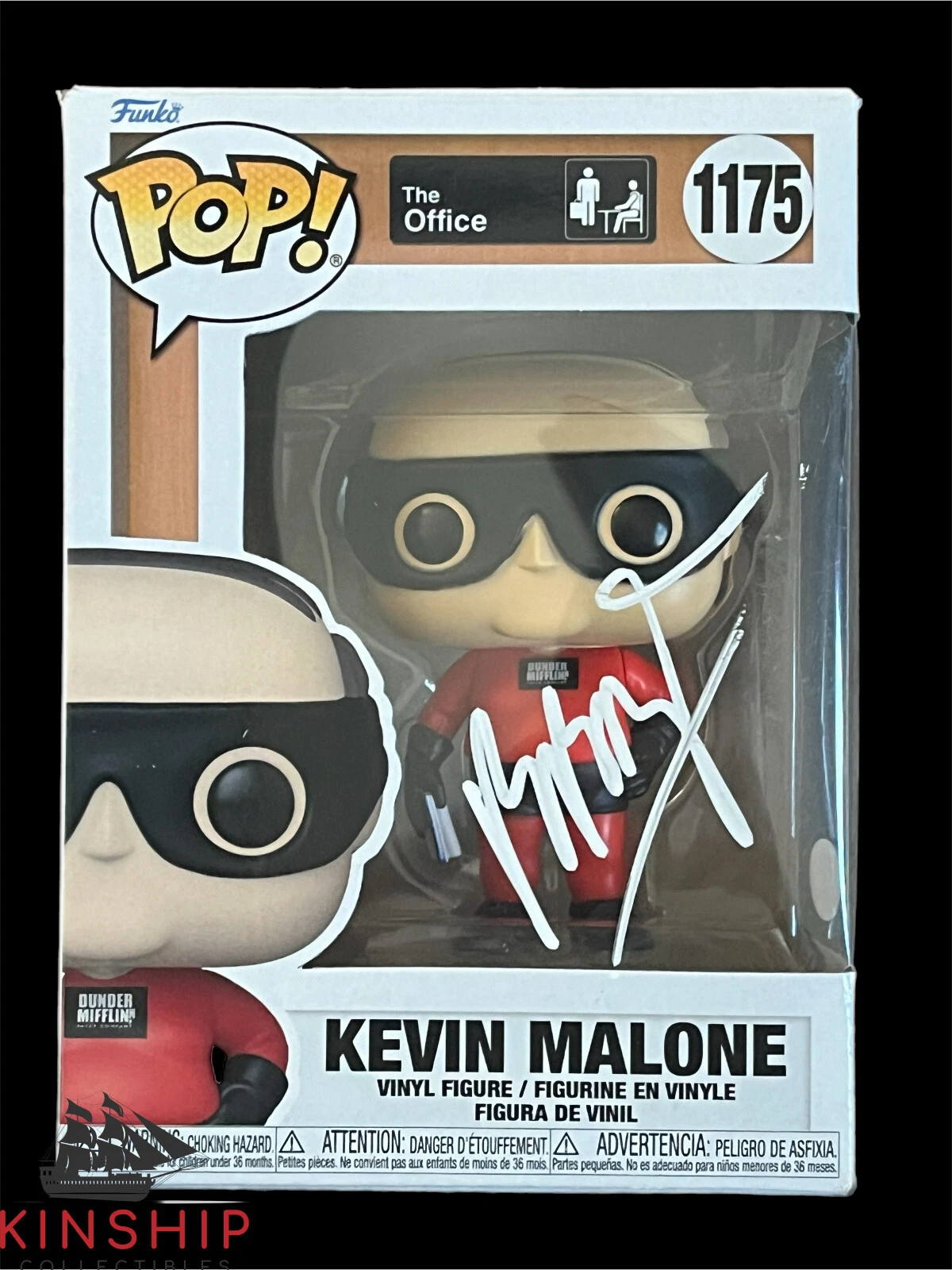 Brian Baumgartner signed Funko Pop PSA DNA Kevin Malone The Office Auto Z1520
