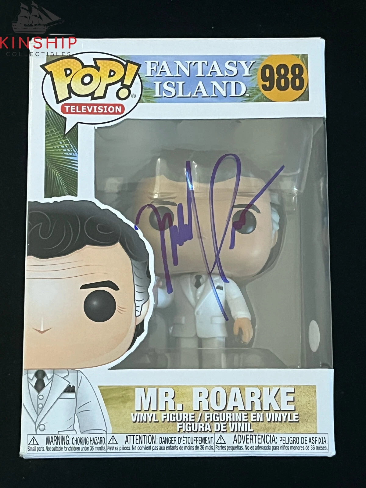 Michael Pena signed Funko Pop PSA DNA Fantasy Island Mr Roarke Actor Auto Z1522