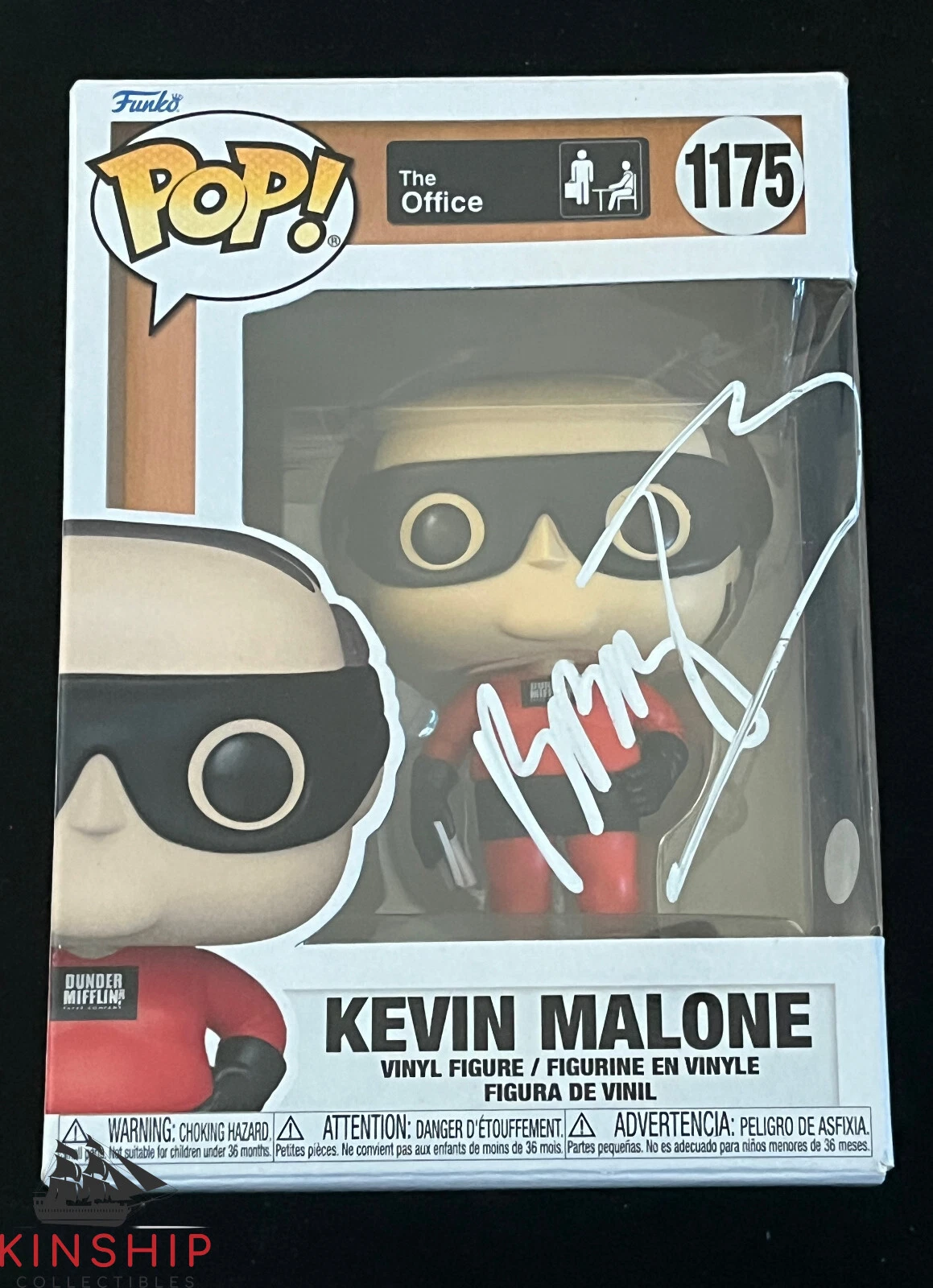 Brian Baumgartner signed Funko Pop PSA DNA Kevin Malone The Office Auto Z1533