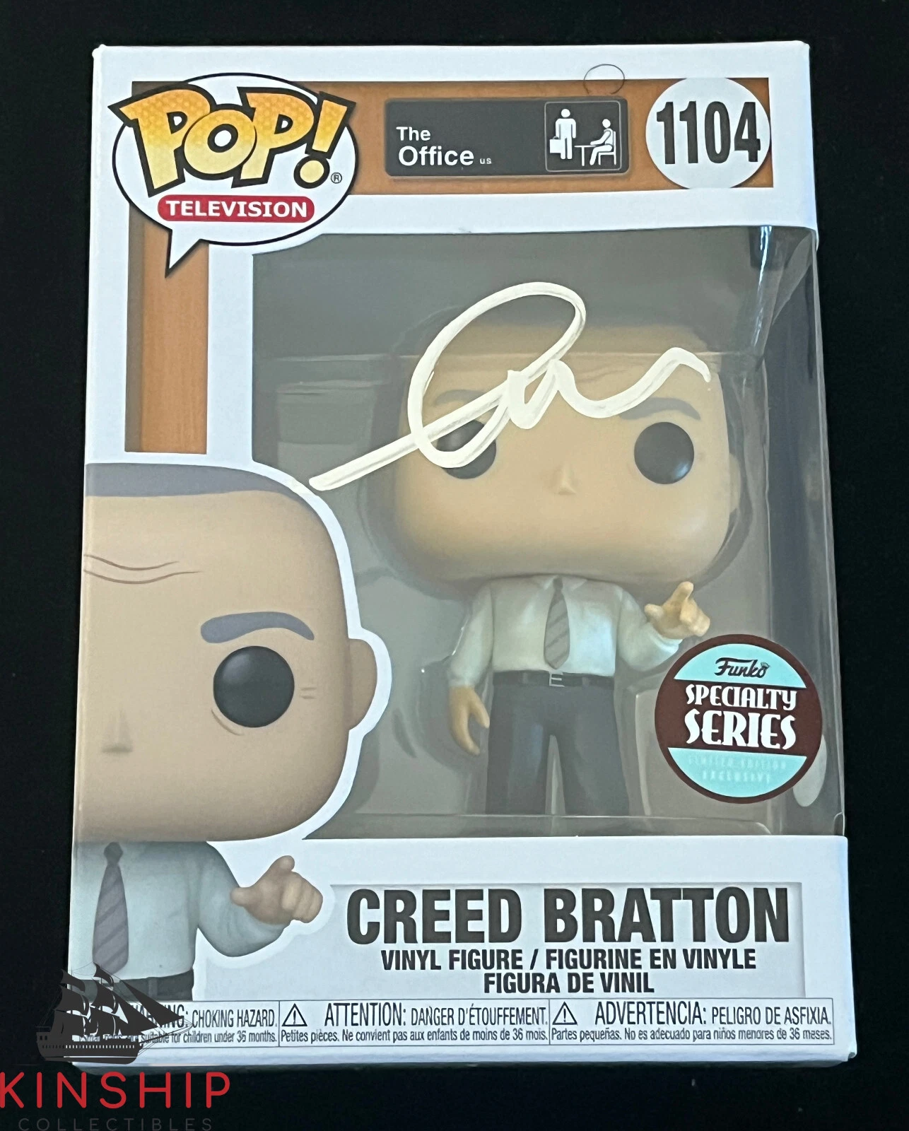 Creed Bratton signed Funko Pop Toy 1104 PSA DNA COA The Office Auto Z1532