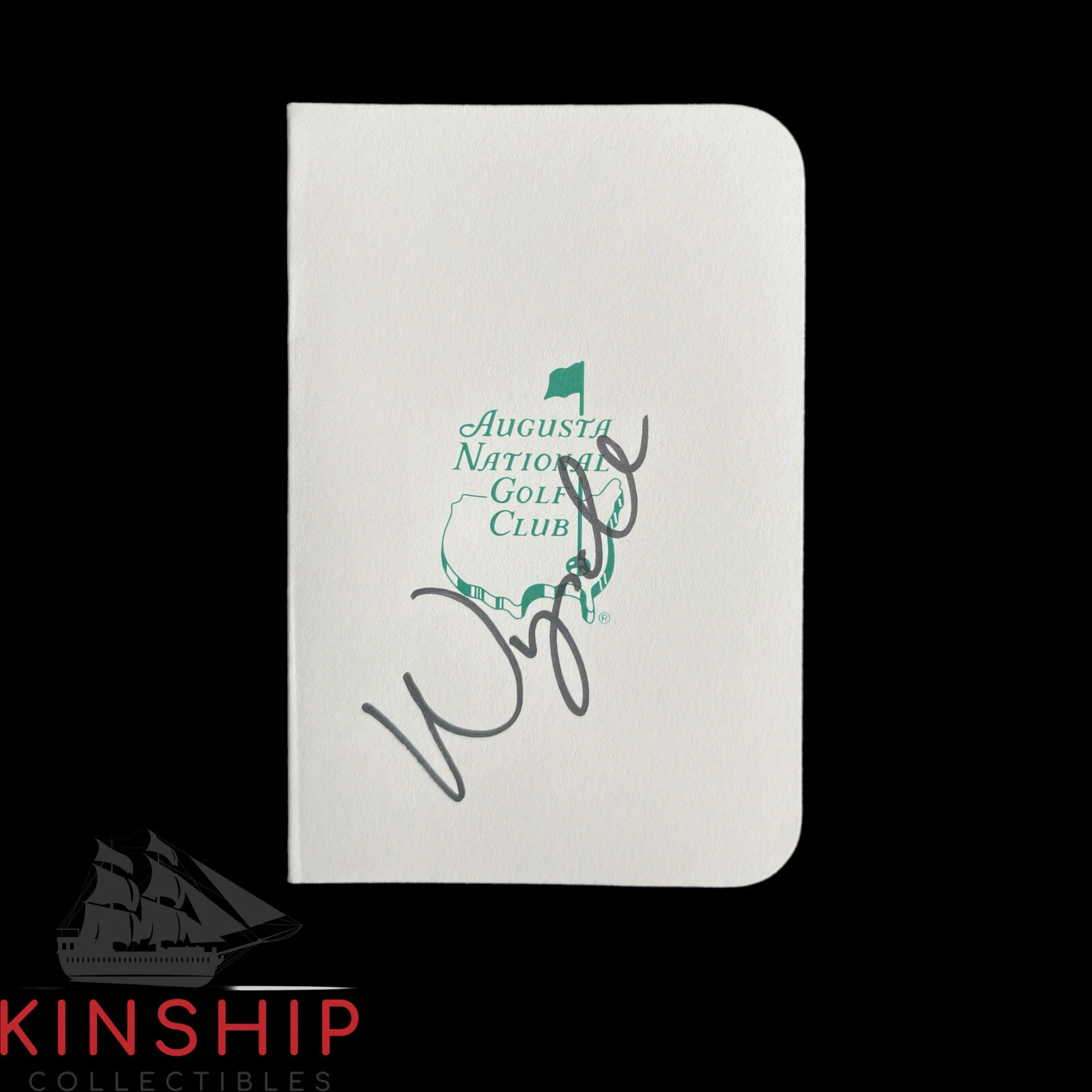 Wyndham Clark signed Masters Scorecard JSA COA Augusta PGA Golf Auto Z1567
