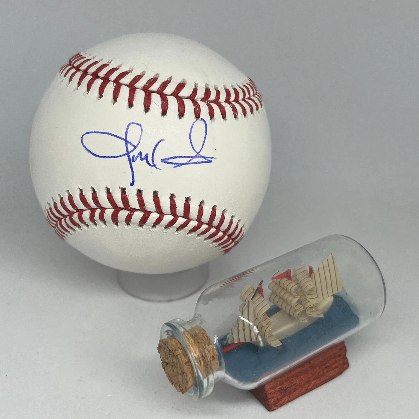 Jon Hamm signed Rawlings OML Baseball JSA COA Rare Actor Auto Mad Men A3174