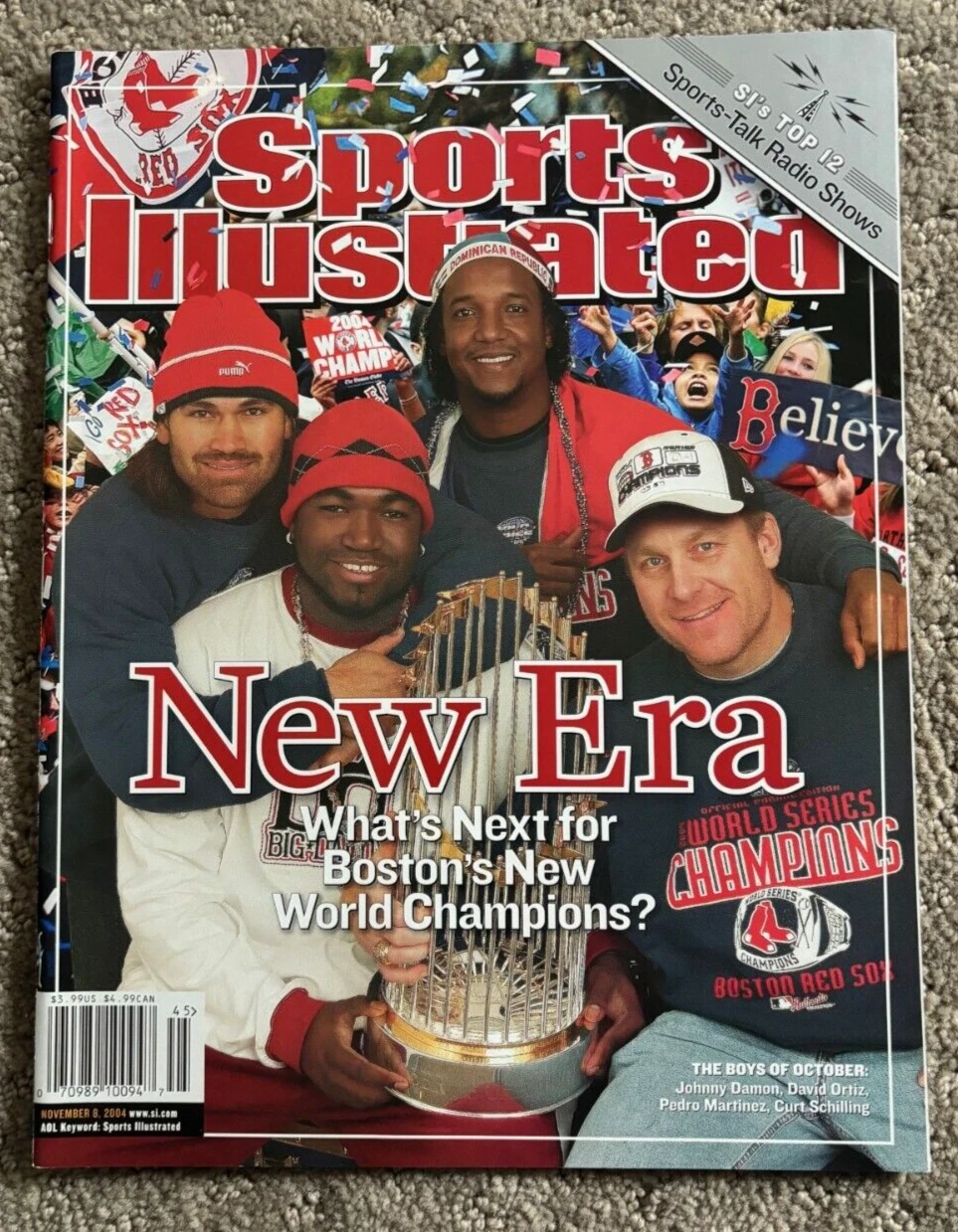 Boston Red Sox Sports Illustrated Magazine News Stand No Label David Ortiz