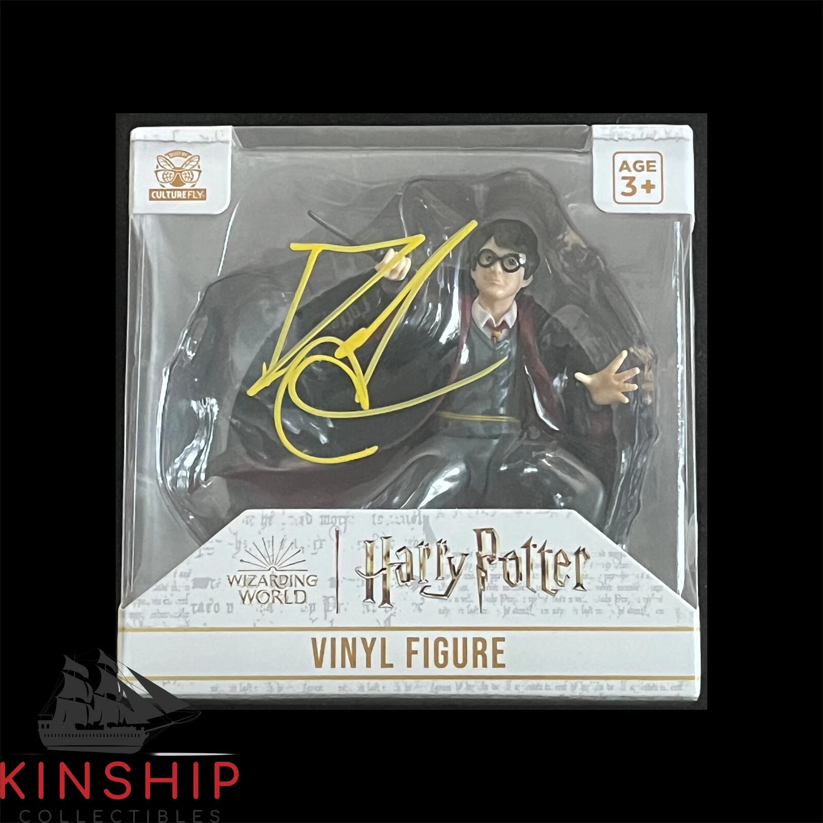 Daniel Radcliffe signed Vinyl Figure Box JSA COA Harry Potter Auto Rare Z1721