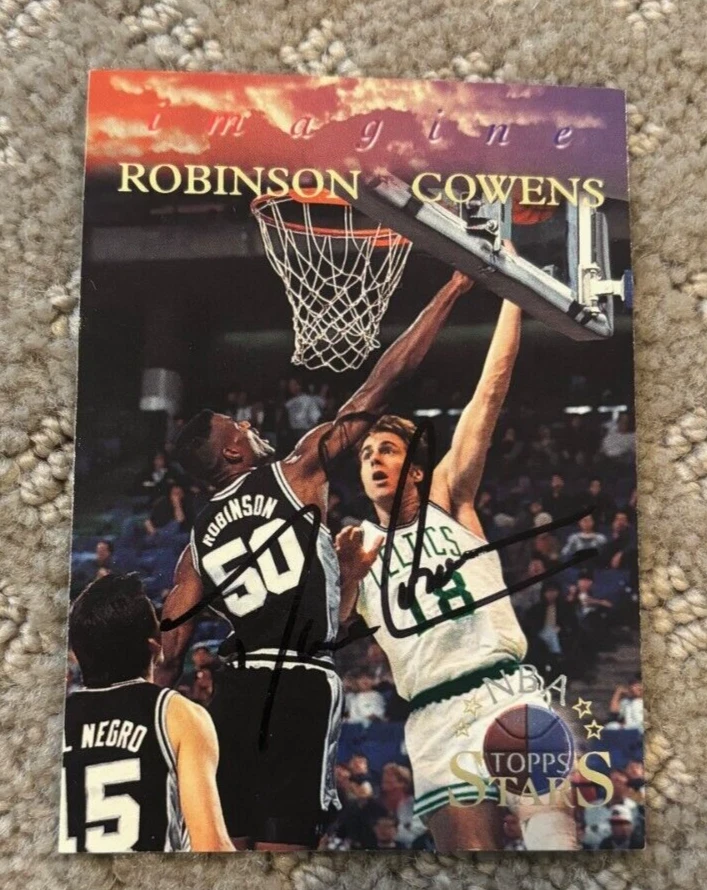 1996 Topps Stars Imagine Dave Cowens signed autographed card Boston Celtics
