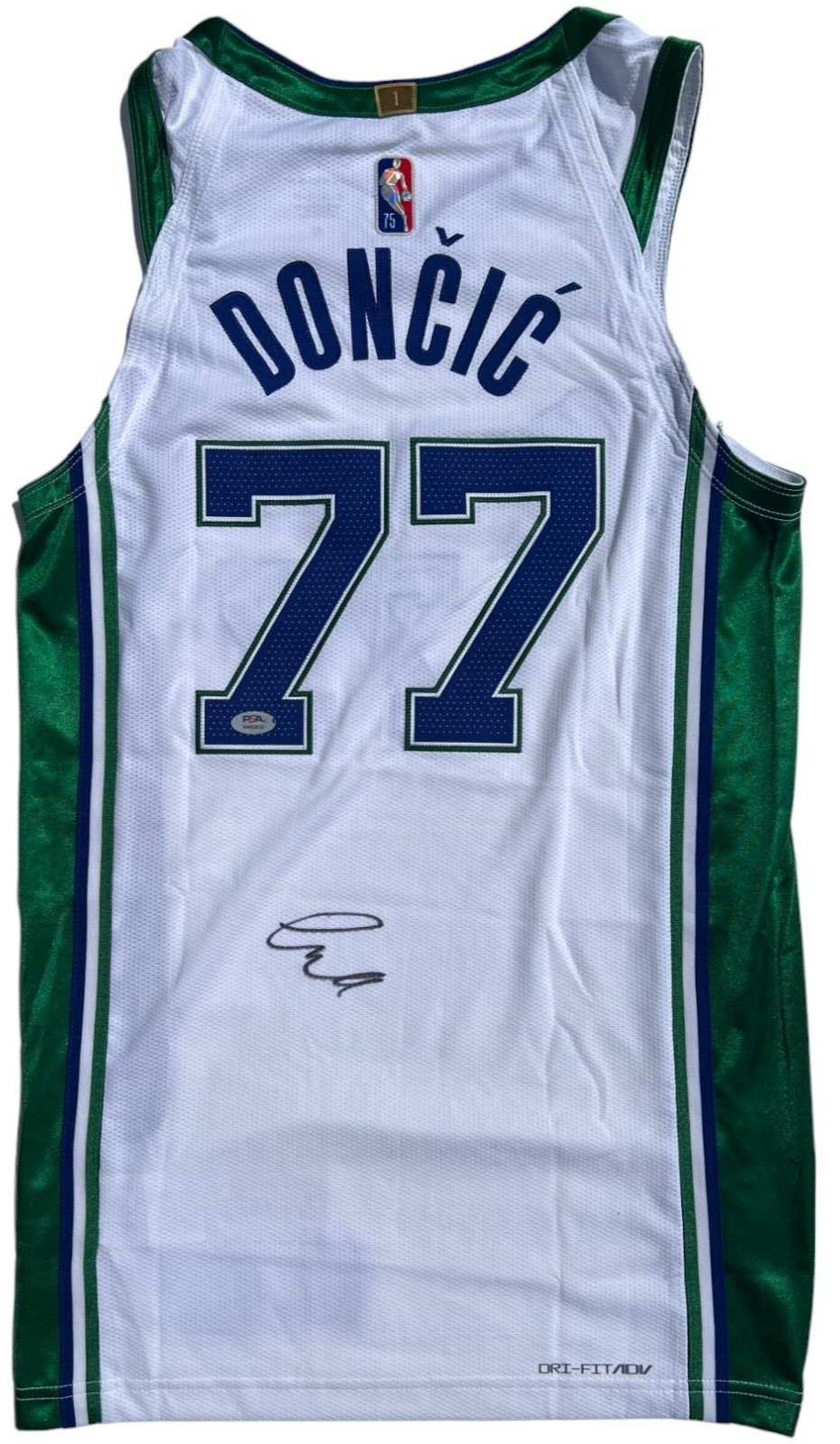 LUKA DONCIC SIGNED DALLAS MAVERICKS AUTHENTIC CITY EDITION JERSEY PSA/DNA