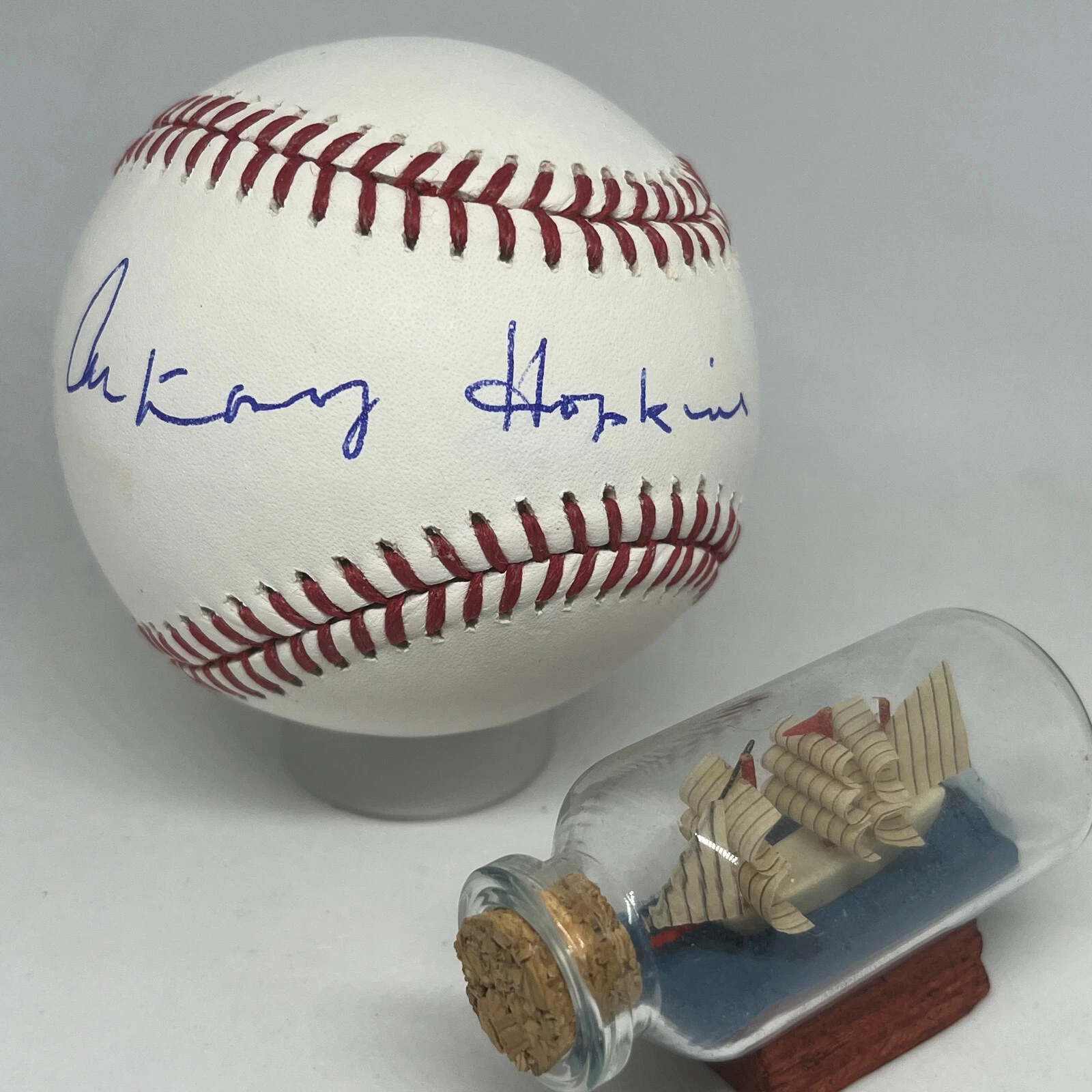 Anthony Hopkins signed Rawlings OML Baseball SWAU Holo Rare Actor Auto A3247