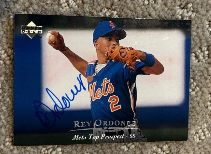 1995 Upper Deck Minors #19 Rey Ordonez signed autographed card New York Mets