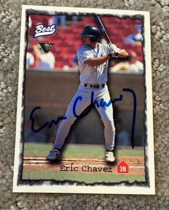 Oakland A's Eric Chavez Signed Autographed 1997 Classic Best Minor League Card