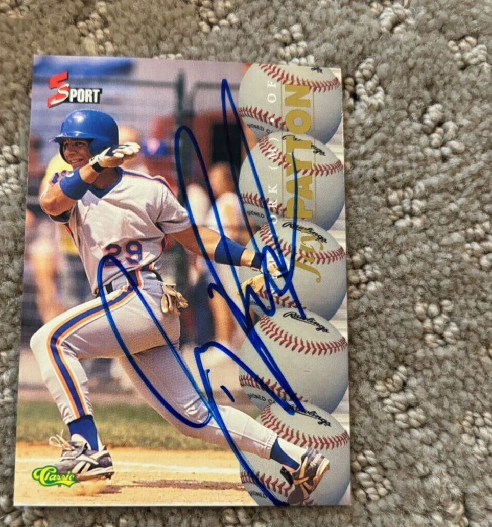 1995 Classic 5-Sport #105 Jay Payton signed autographed card IN PERSON NY METS