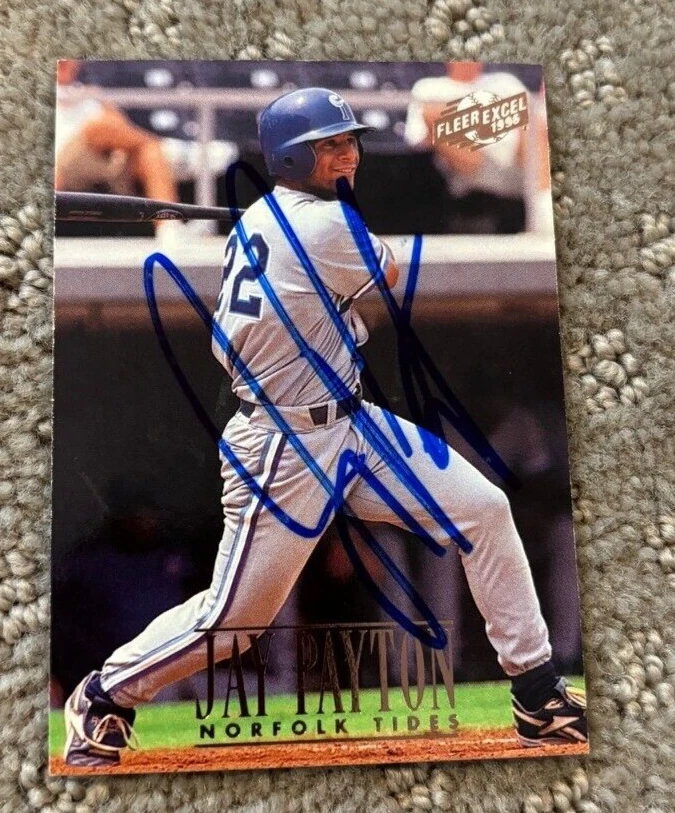 1996 Excel #191 Jay Payton signed autographed card New York Mets