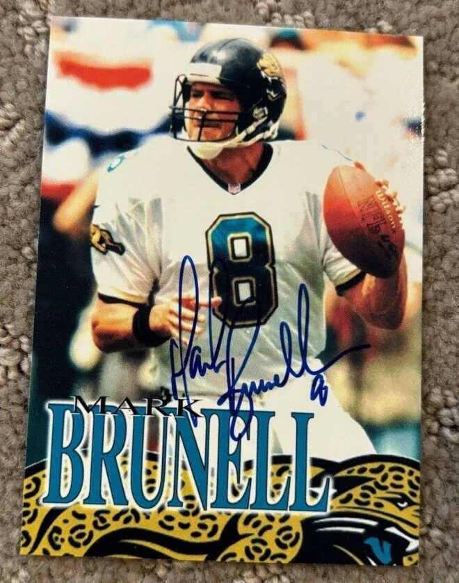 MARK BRUNELL Jacksonville Jaguars SIGNED AUTOGRAPHED BIBLE CARD