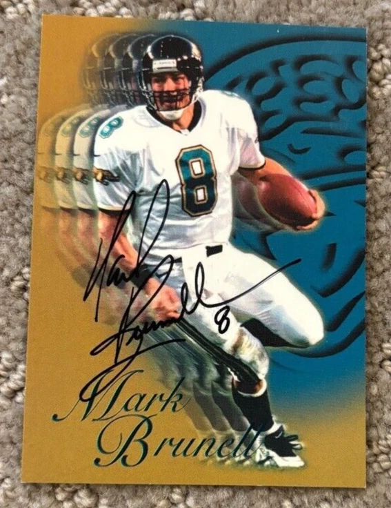 MARK BRUNELL Jacksonville Jaguars SIGNED AUTOGRAPHED BIBLE CARD