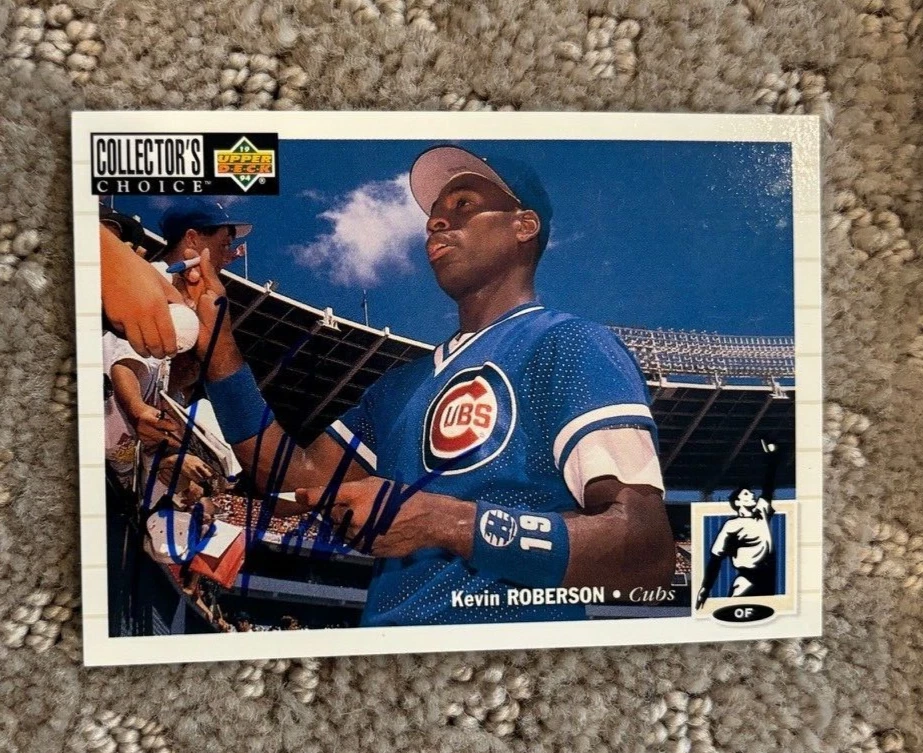 1994 Upper Deck Collector's Choice Kevin Roberson signed autographed card Cubs