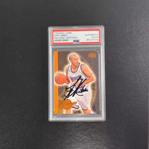 1999 Upper Deck #75 Mike Bibby Signed Card AUTO PSA Slabbed Kings