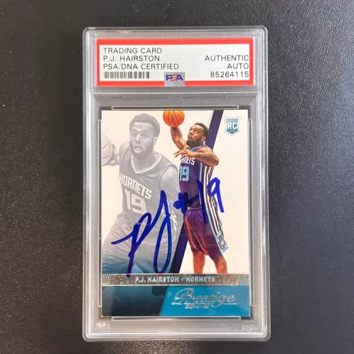 2014-15 Panini Prestige #182 PJ Hairston Signed Card AUTO PSA/DNA Slabbed RC Hor