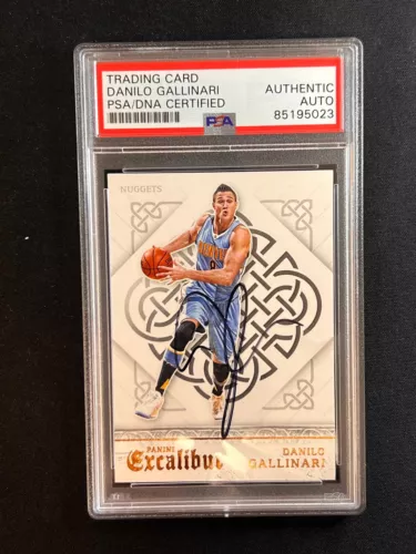 2015-16 PANINI EXCALIBUR #47 DANILO GALLINARI SIGNED AUTO PSA SLABBED NUGGETS COLLECTIBLE MEMORABILIA