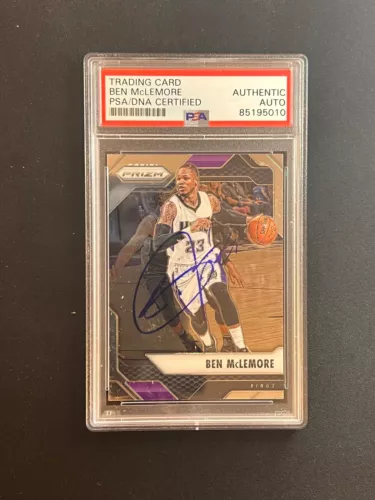 2016-17 PANINI PRIZM #116 BEN MCLEMORE SIGNED CARD AUTO PSA SLABBED KINGS COLLECTIBLE MEMORABILIA