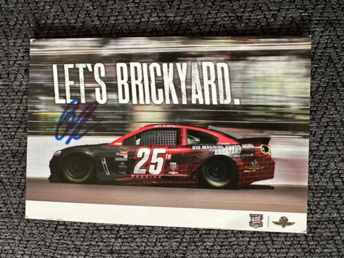 2018 BRICKYARD 400 INDIANAPOLIS POST CARD NASCAR SIGNED BRAD KESELOWSKI WINNER COLLECTIBLE MEMORABILIA