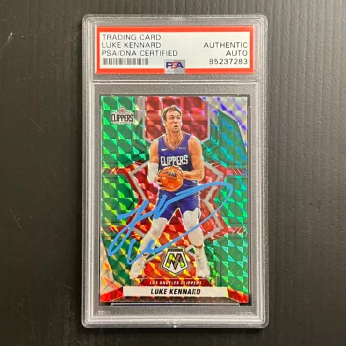 2021-22 PANINI MOSAIC #121 LUKE KENNARD SIGNED ROOKIE CARD AUTO PSA SLABBED CLIP COLLECTIBLE MEMORABILIA