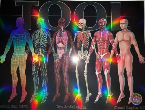 2022 TOOL GRAND RAPIDS POSTER CONCERT TOUR 3/8/22 NYCHOS VAN ANDEL /750