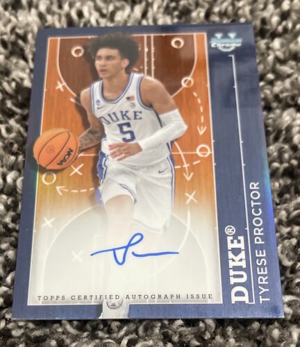2023-24 BOWMAN CHROME UNIVERSITY PRODIGAL PLAYMAKERS AUTO /25 TYRESE PROCTOR COLLECTIBLE MEMORABILIA