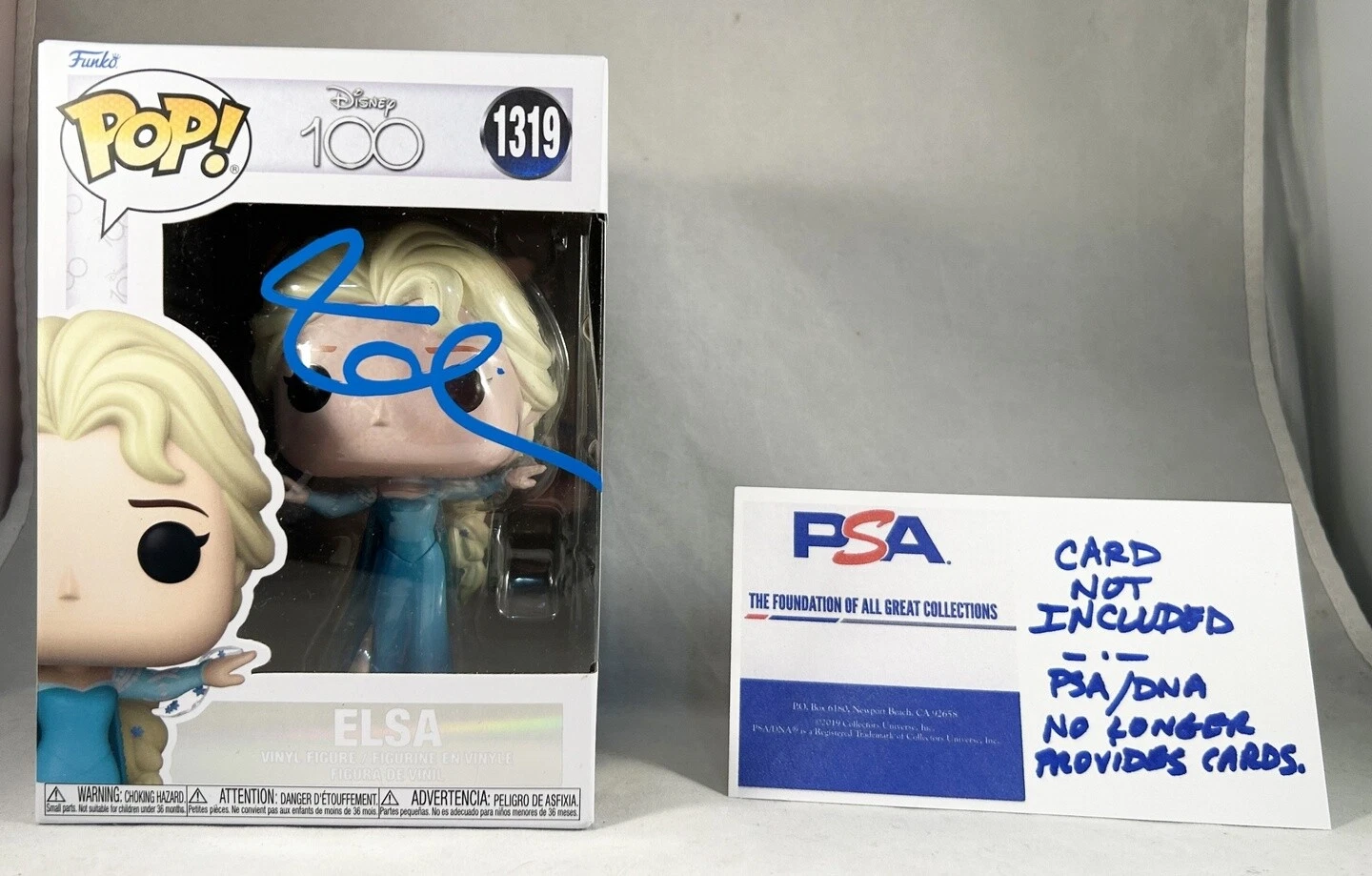 Idina Menzel Signed Funko Pop Elsa Frozen PSA/DNA COA