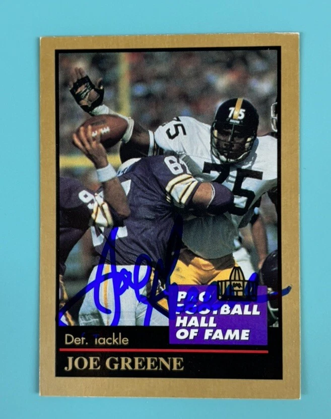 Joe Greene signed autographed 1991 Enor Pro Football Hall of Fame Card Steelers