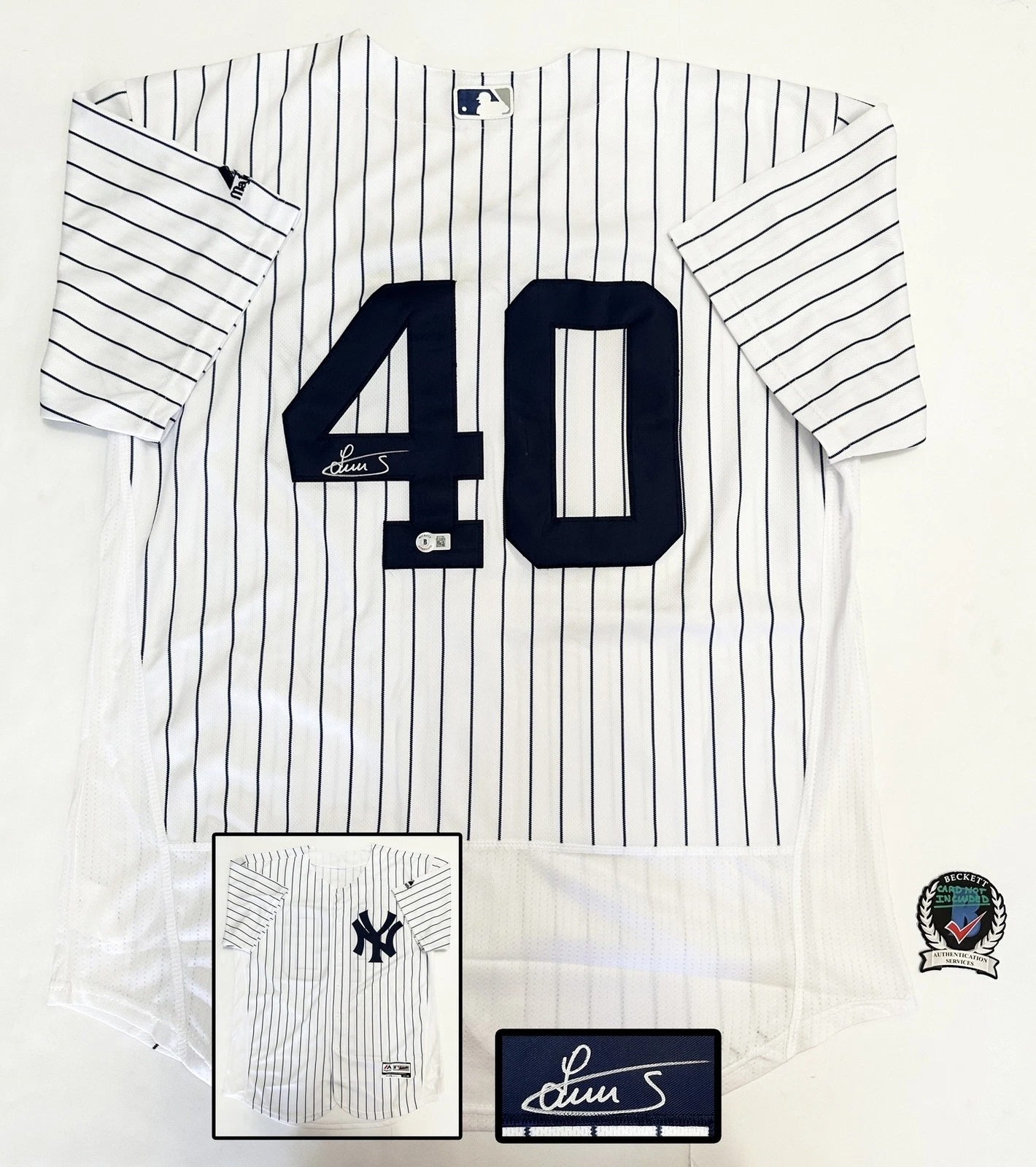 Luis Severino Signed Jersey New York Yankees Beckett BAS COA