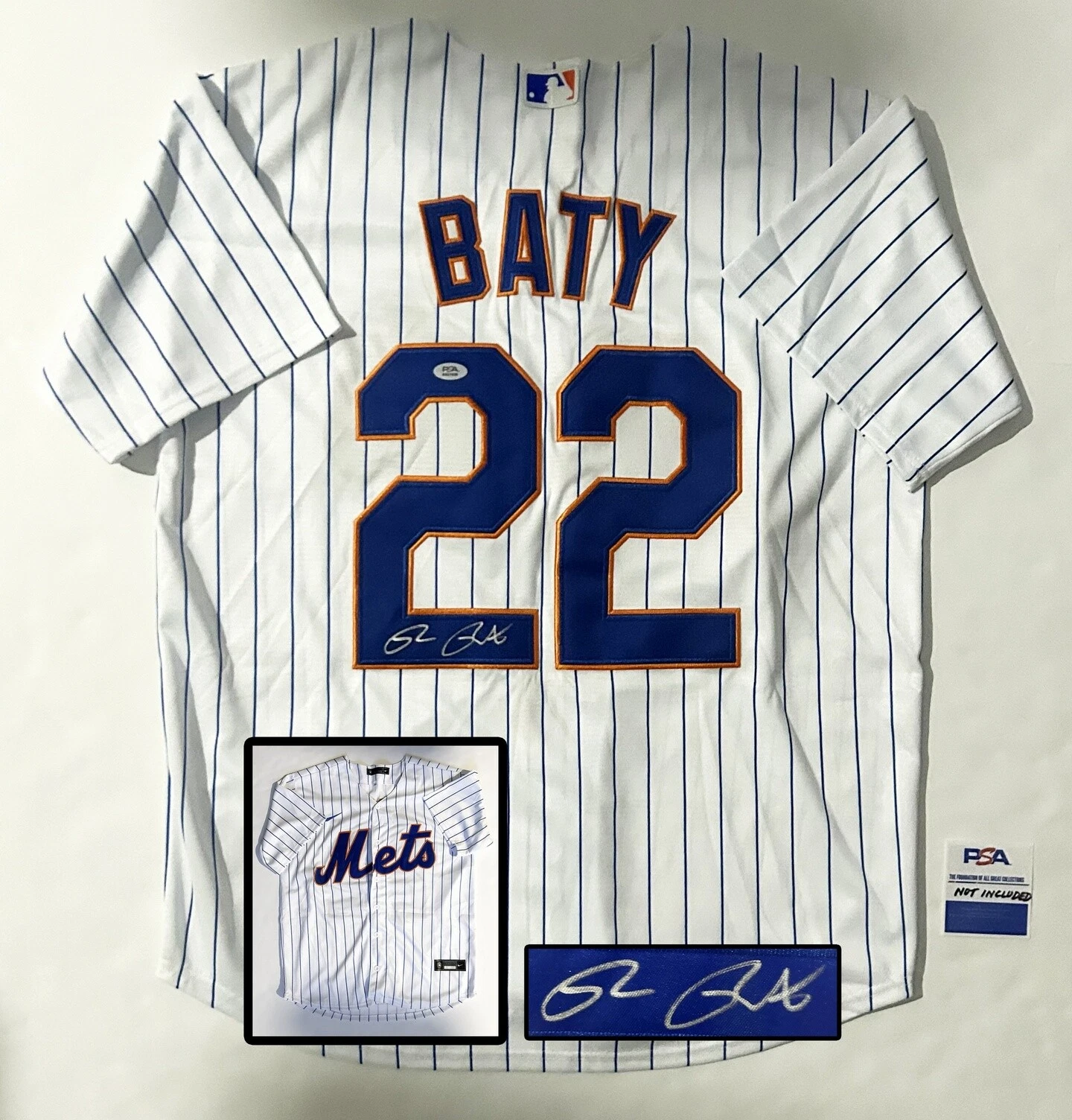 Brett Baty Signed Jersey New York Mets PSA/DNA COA