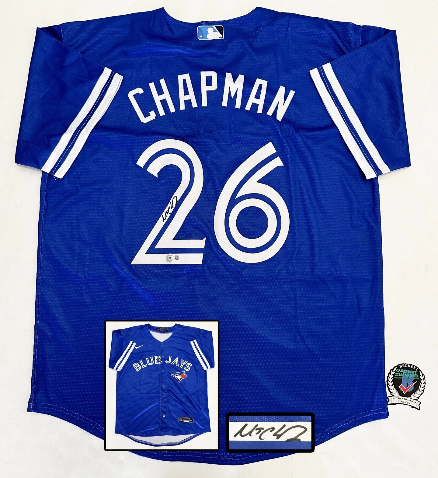 Matt Chapman Signed Jersey Toronto Blue Jays Beckett BAS COA