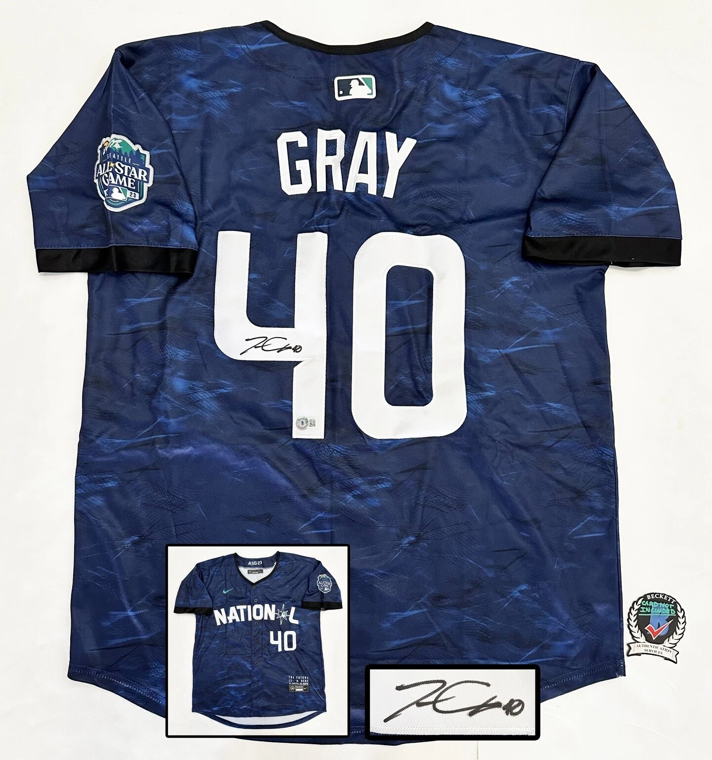Josiah Gray Signed Jersey 2023 All Star Washington Nationals Beckett BAS COA